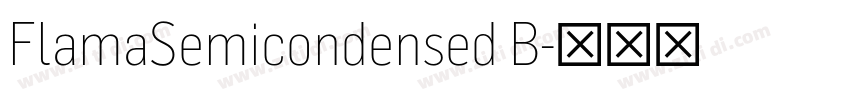 FlamaSemicondensed B字体转换